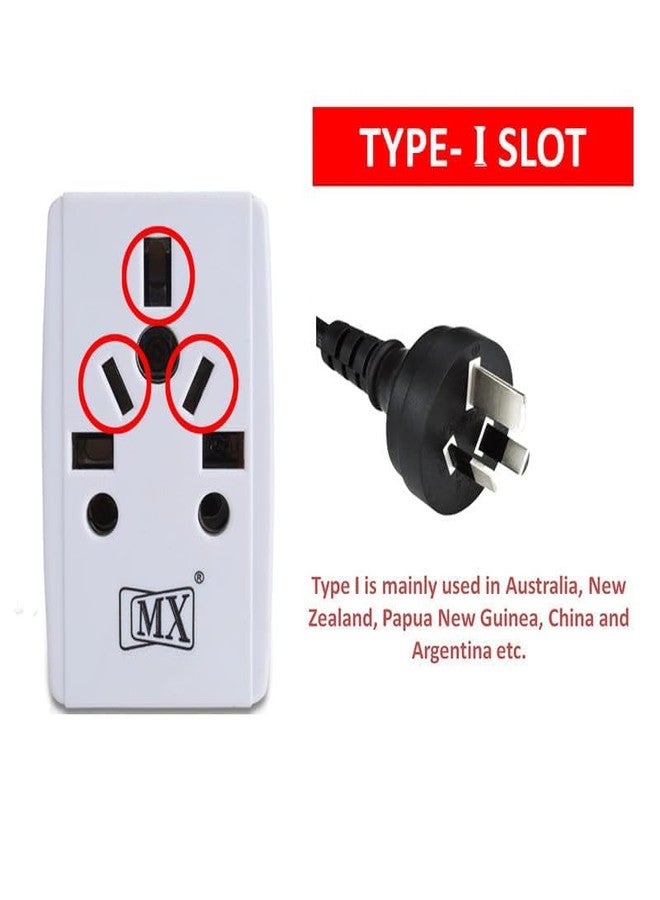 MX Universal Travel Adapter Plug 13A Power Converter for UK Type-G Outlets Compatible with Type-D, Type-I Plugs International Plug Adapter for India, Australia, China, Dubai, Singapore, England - Image 4
